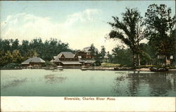 Riverside, Charles River Postcard