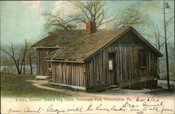 General Grant's Log Cabin, Fairmount Park Postcard