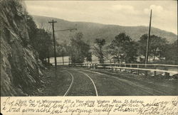 Rock Cut at Whippernon Hill Massachusetts Railroad (Scenic) Postcard Postcard