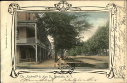 The Rockwell & Main Street Monticello, NY Postcard Postcard