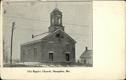 Old Baptist Church Hampden, ME Postcard Postcard