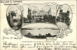 Casco Castle and the Bay South Freeport, ME Postcard Postcard