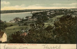 Kennebec River and City in Distance Kennebec River and City in Distance