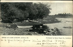 Shore at Auburn Lake Maine Postcard Postcard