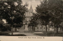 Edward Little High School Postcard