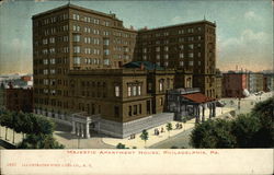 Majestic Apartment House Postcard