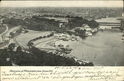 Panorama of Philadelphia From Lemon Hill Postcard