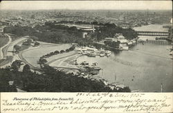 Panorama of Philadelphia From Lemon Hill Pennsylvania Postcard Postcard
