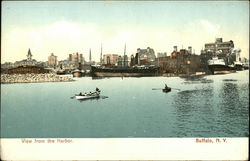 View From the Harbor Buffalo, NY Postcard Postcard