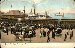 Boat Landing Sandusky, OH Postcard Postcard