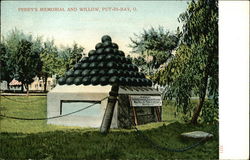 Perry's Memorial and Willow Put-In-Bay, OH Postcard Postcard