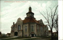 Congregational Church Toledo, OH Postcard Postcard