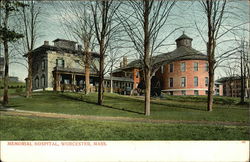 Memorial Hospital and Grounds Postcard