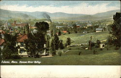 Hoosac River Valley Adams, MA Postcard Postcard