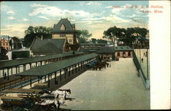 B. & M.R.R. Station Lynn, MA Postcard Postcard