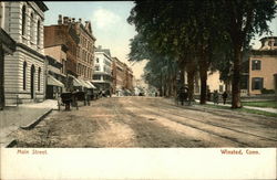 Main Street Winsted, CT Postcard Postcard