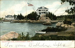 Squantum Club Narragansett Pier, RI Postcard Postcard