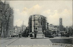Westminster & Weybosset Sts Providence, RI Postcard Postcard