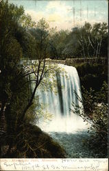 View of Minnehaha Falls Postcard