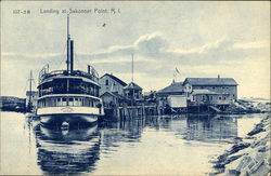 Landing at Sakonnet Point Postcard