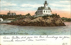 Pomham Light Providence, RI Postcard Postcard