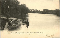 Pawtuxet River From Rhodes Boat House Postcard