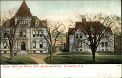 Brown University - Sayles and Wilson Halls Postcard