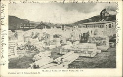 Marble Yard at West Rutland Postcard