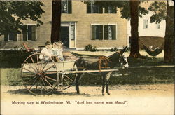 Moving Day at Westminster Vermont Postcard Postcard
