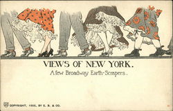 Views of New York - A few Broadway earth-scrapers Postcard