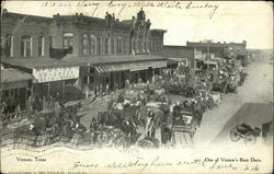View of Main Street Vernon, TX Postcard Postcard