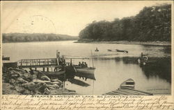 Steamer Landing at Lake South Coventry, CT Postcard Postcard