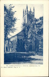 St. James Episcopal Church Arlington, VT Postcard Postcard