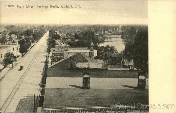 Main Street, Looking North Elkhart Indiana