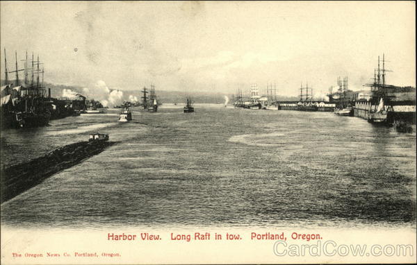 Harbor - Long Raft in Tow Portland Oregon
