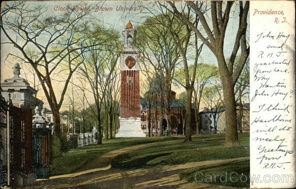 Brown University - Clock Tower Providence Rhode Island