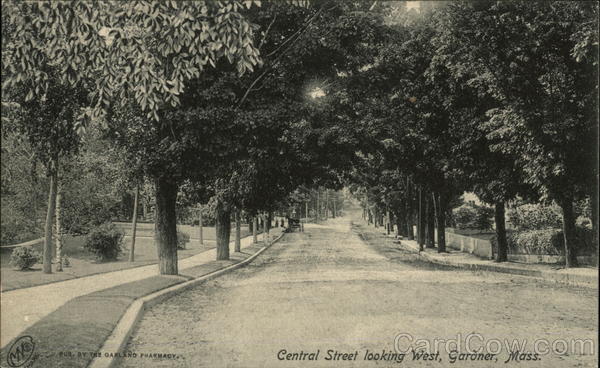 Central Street Looking West Gardner Massachusetts