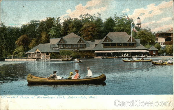 Boat House at Norumbega Park Auburndale Massachusetts