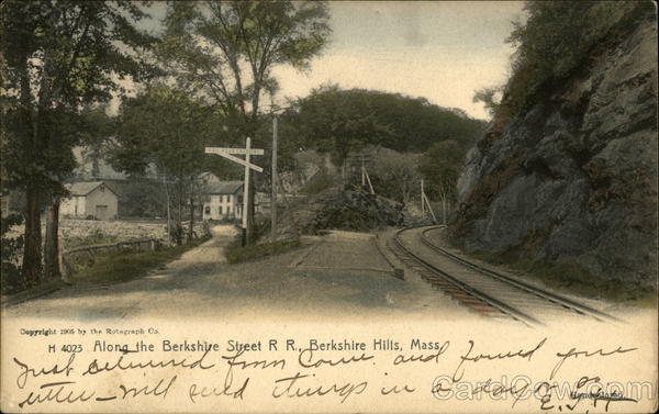 Along the Berkshire Street R.R., Berkshire Hills, Mass Pittsfield Massachusetts