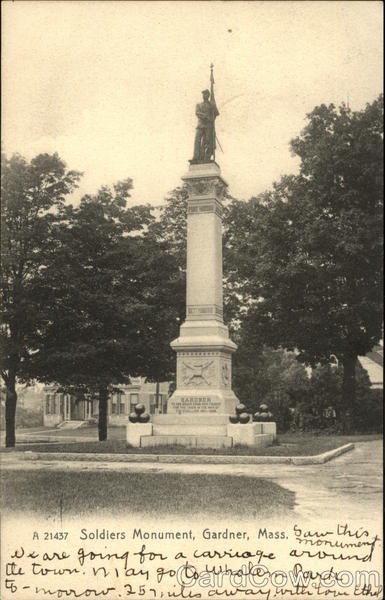 Soldiers Monument Gardner Massachusetts