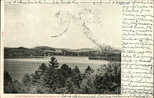 Lake Sunapee and Crotdon Mt New Hampshire