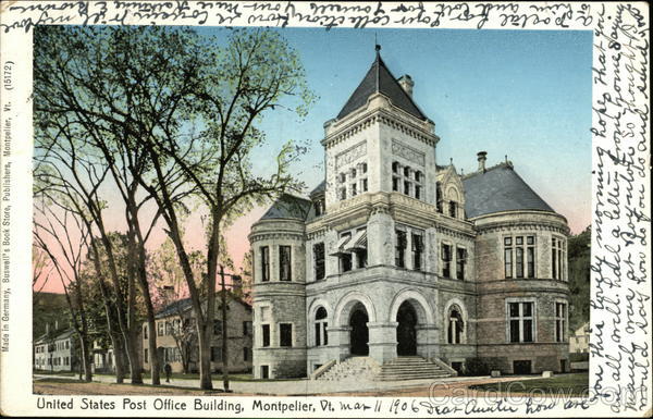United States Post Office Building Montpelier Vermont