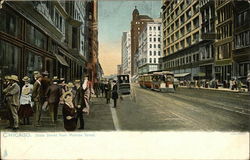 State Street from Monroe Street Chicago, IL Postcard Postcard