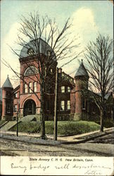 State Armory C.N.G New Britain, CT Postcard Postcard