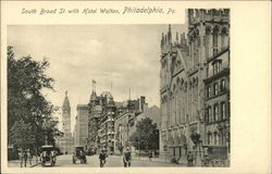 South Broad Street with Hotel Walton Postcard