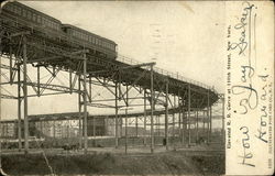 Elevated R.R. Curve at 110th Street Postcard