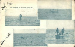 Duck Shooting on the Great South Bay Long Island, NY Postcard Postcard