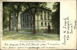 New Court House Lowell, MA Postcard Postcard