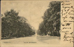 Main Street Lenox, MA Postcard Postcard