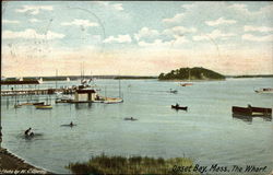 The Wharf, Onset Bay Massachusetts Postcard Postcard